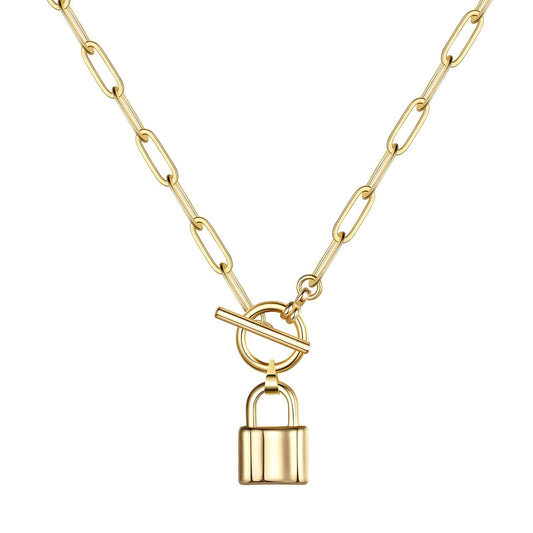 18K gold plated Stainless steel "Lock"