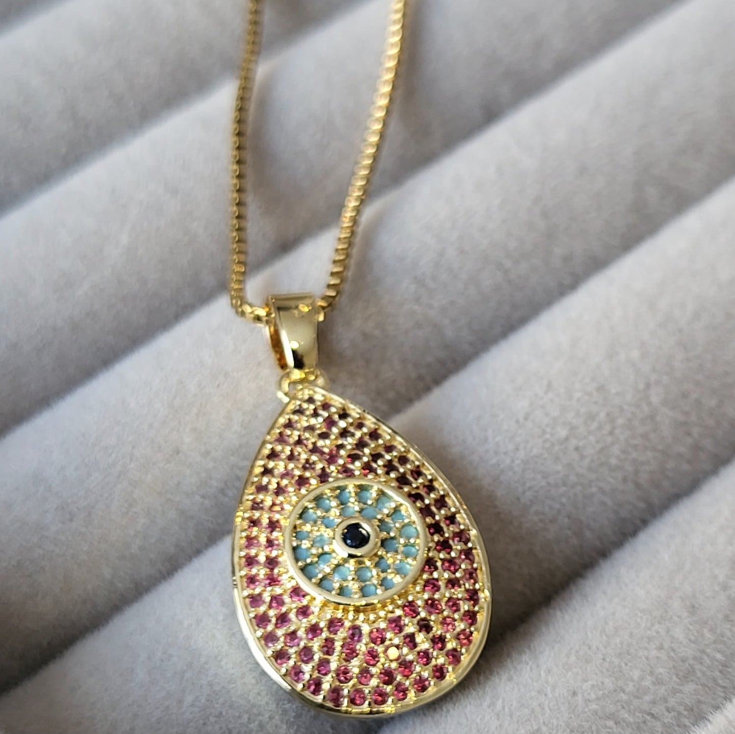 Evil Eye Stainless Steel Electroplating Necklaces