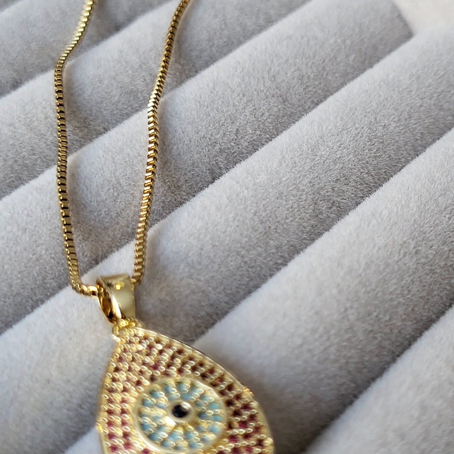 Evil Eye Stainless Steel Electroplating Necklaces