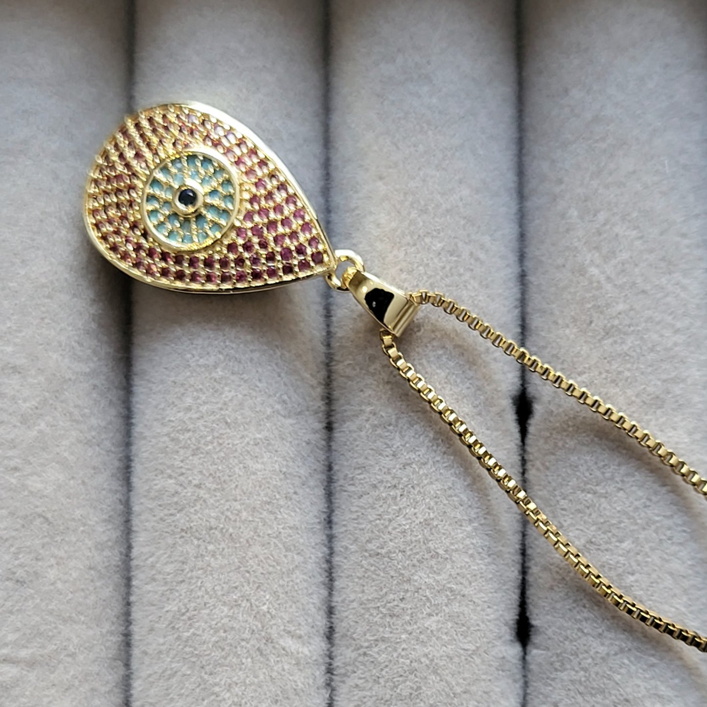 Evil Eye Stainless Steel Electroplating Necklaces