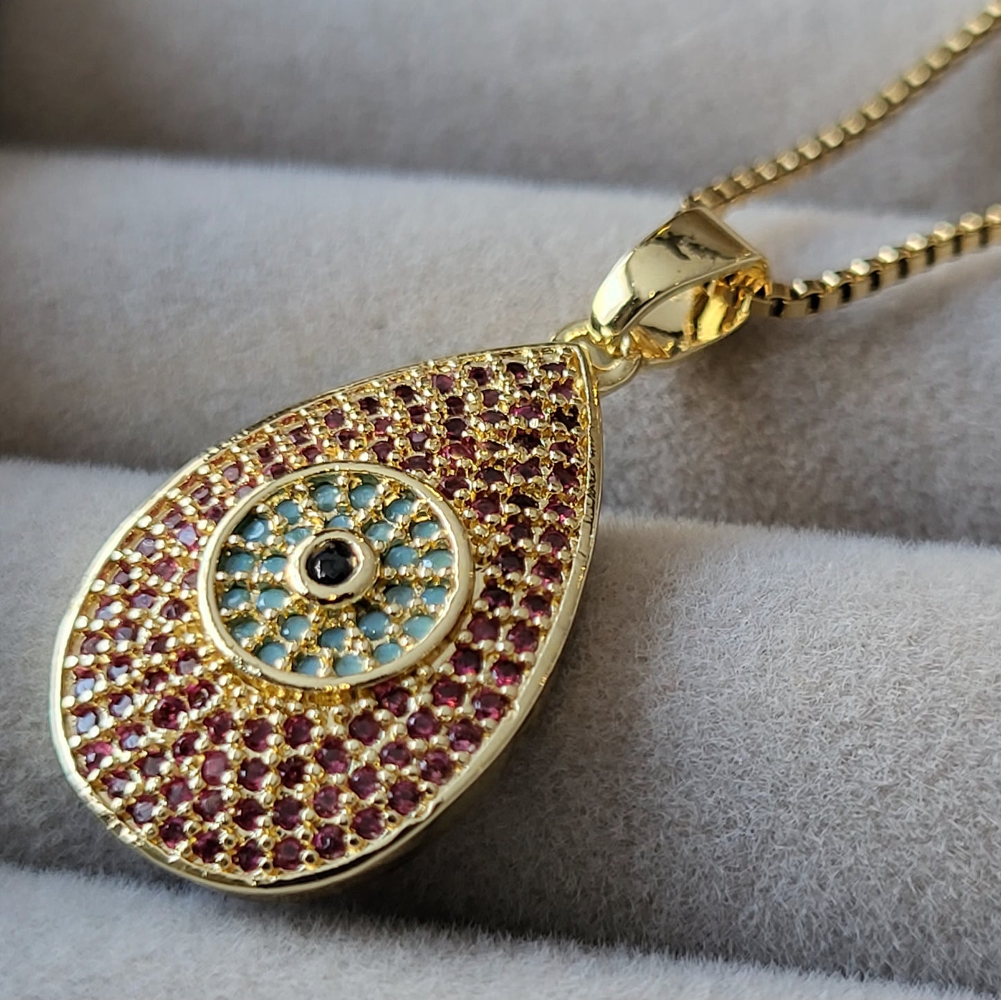 Evil Eye Stainless Steel Electroplating Necklaces