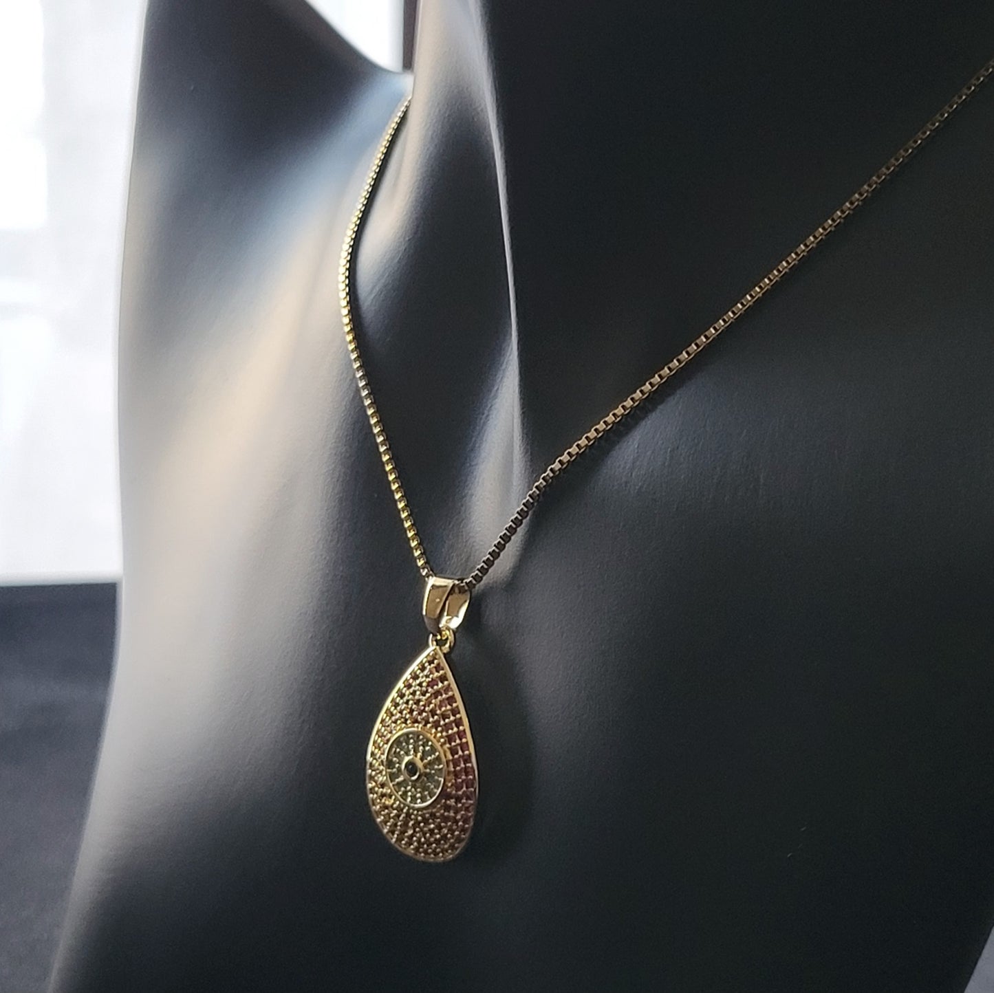 Evil Eye Stainless Steel Electroplating Necklaces