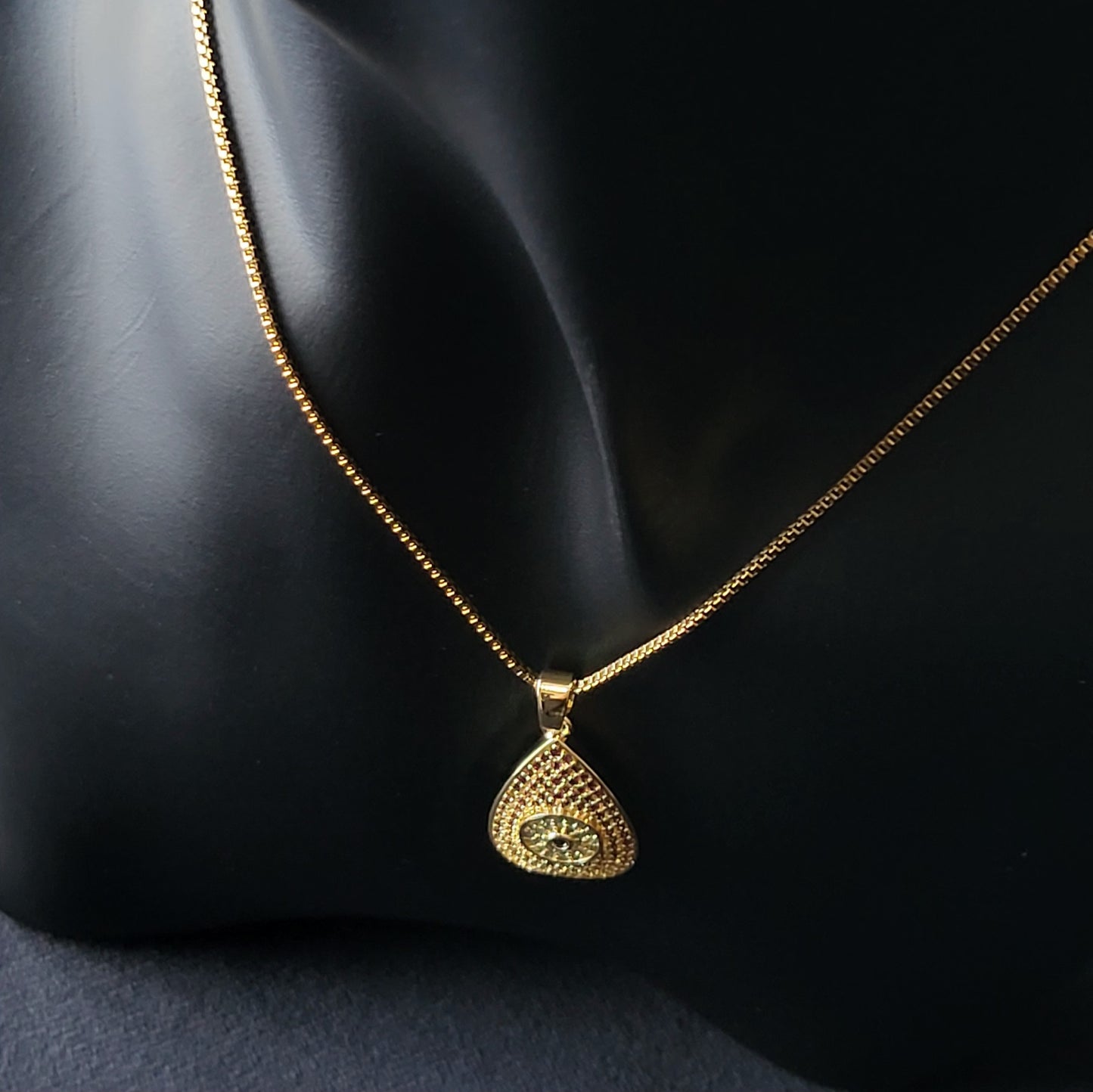 Evil Eye Stainless Steel Electroplating Necklaces