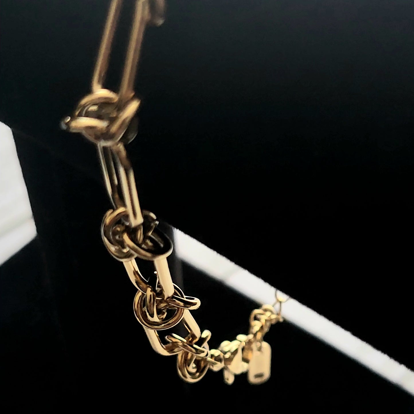 Desi, Unisex Titanium Steel Electroplating Chain Bracelet in Gold