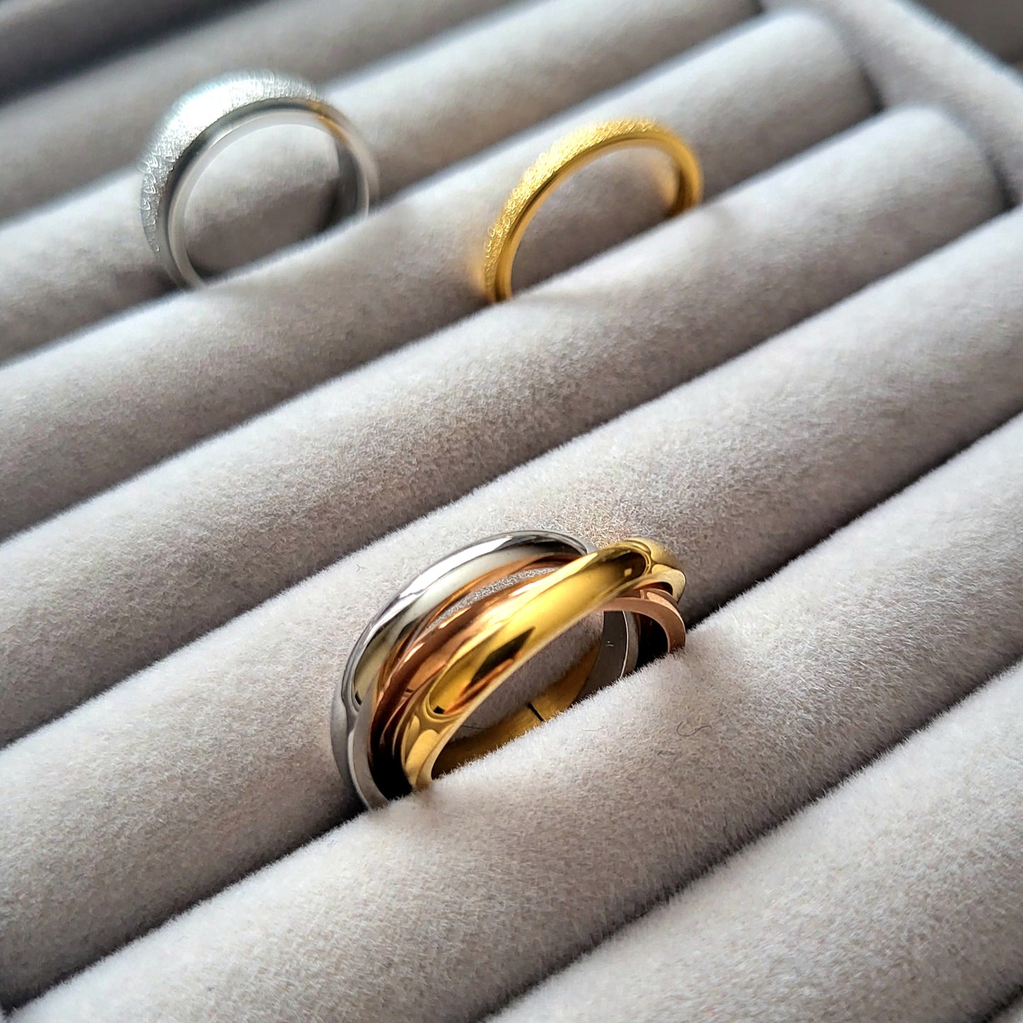 18K gold plated Stainless steel finger ring