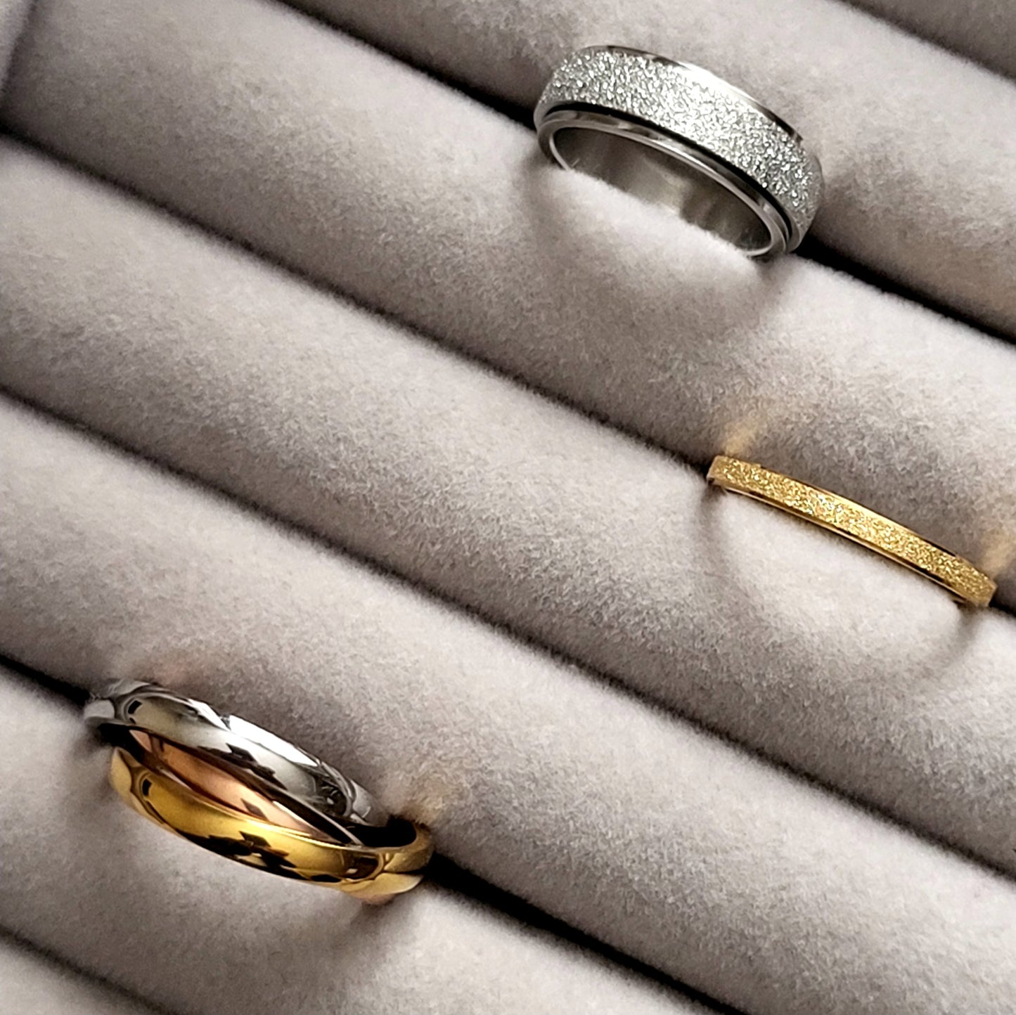18K gold plated Stainless steel finger ring