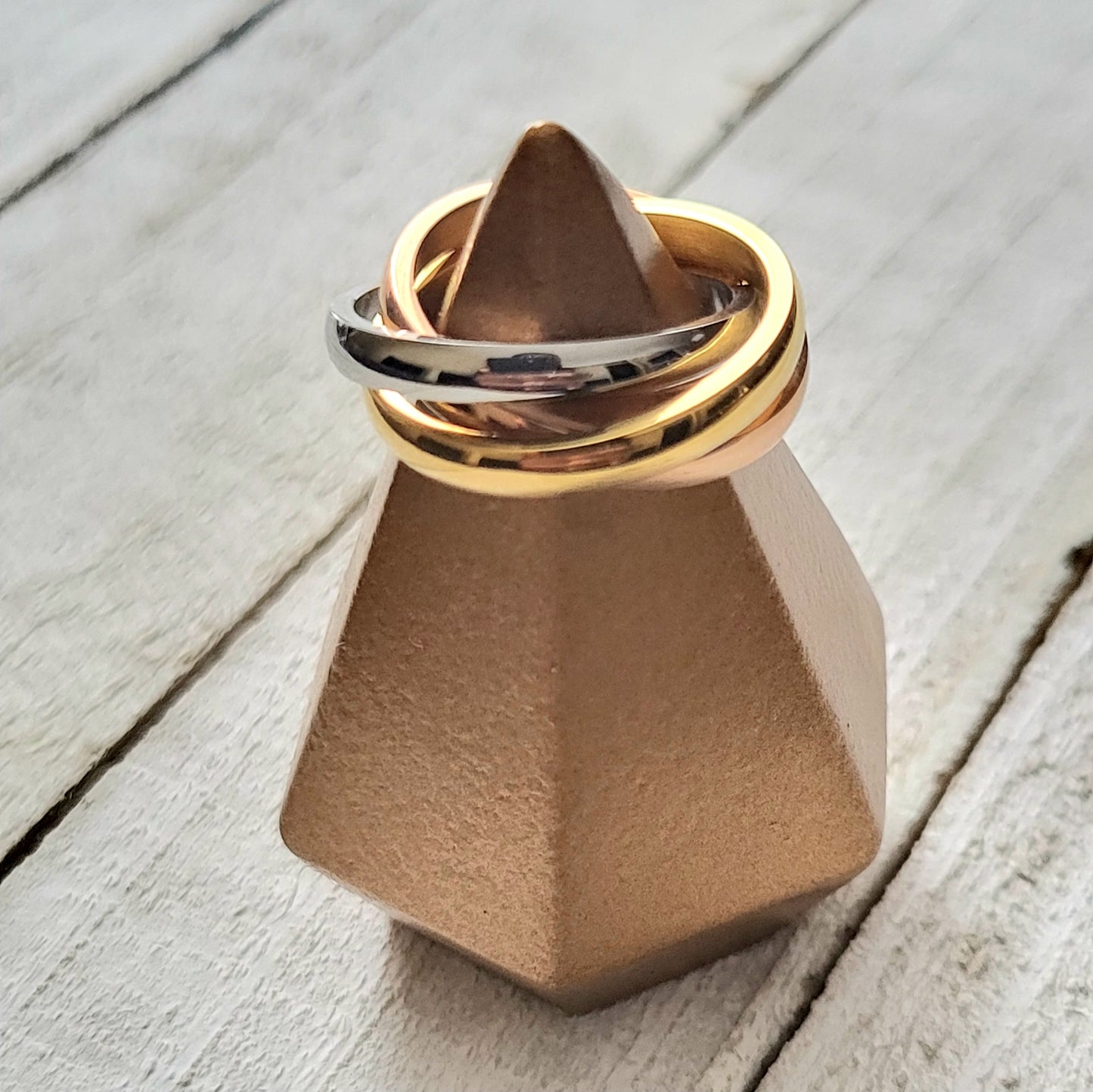 18K gold plated Stainless steel finger ring