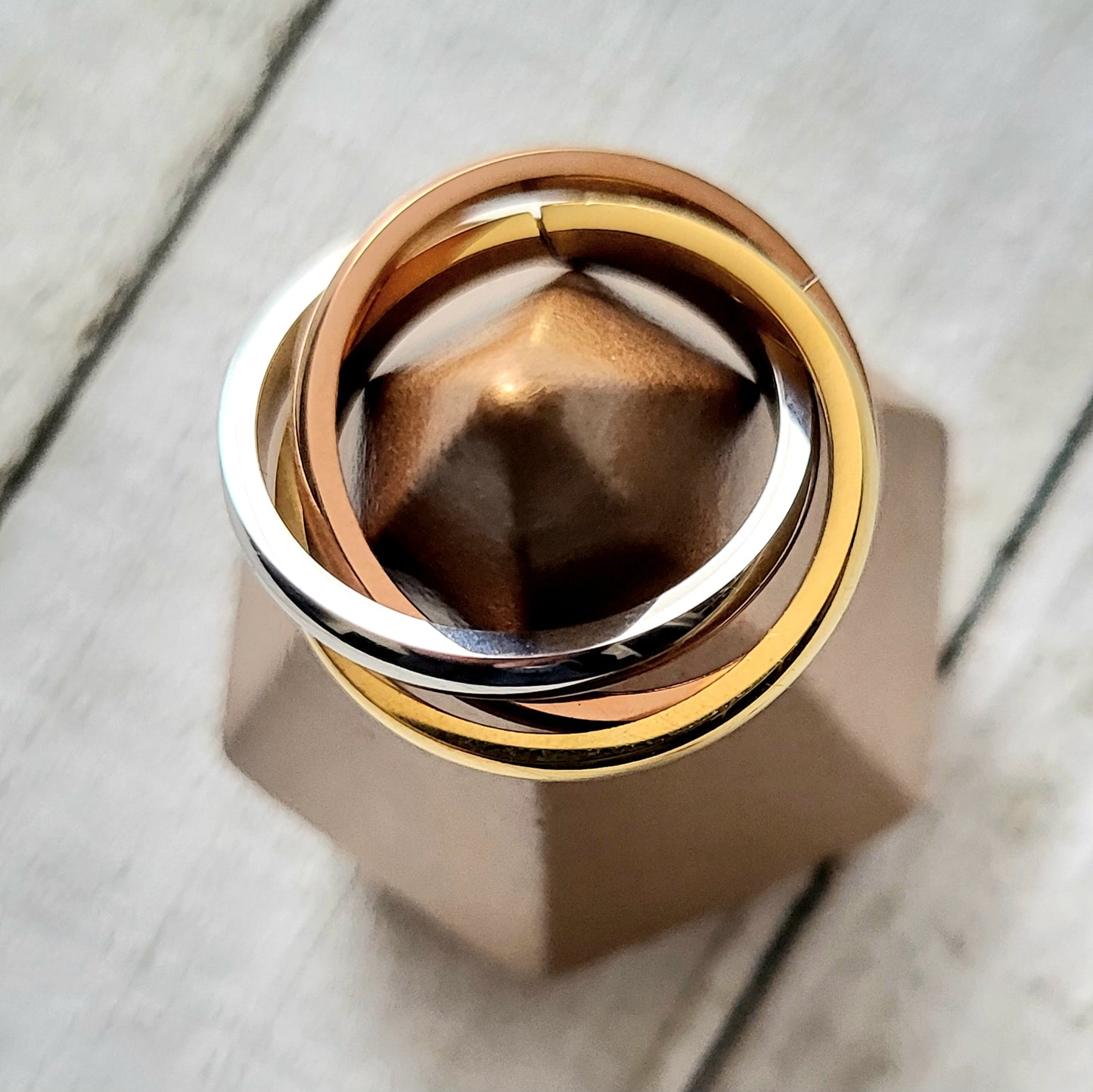 18K gold plated Stainless steel finger ring