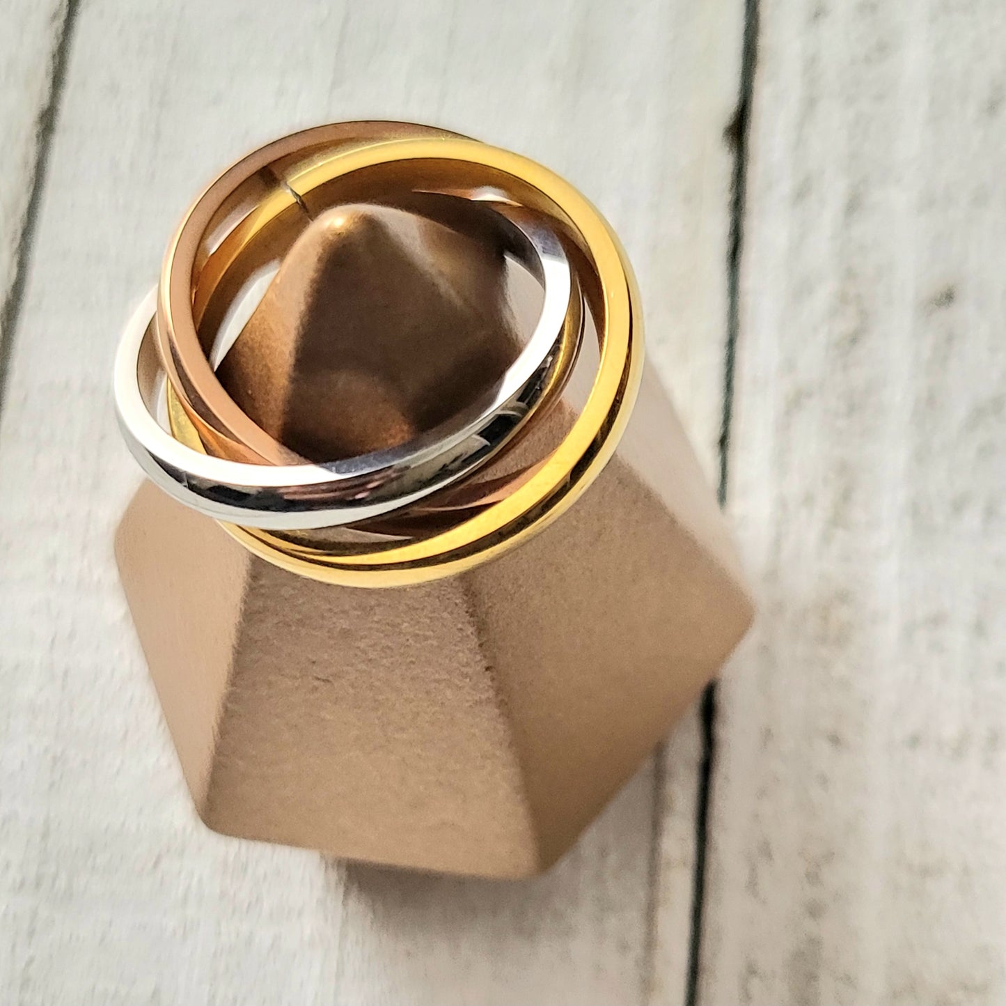 18K gold plated Stainless steel finger ring