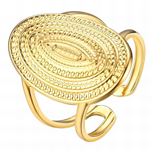18K gold plated Stainless steel finger ring