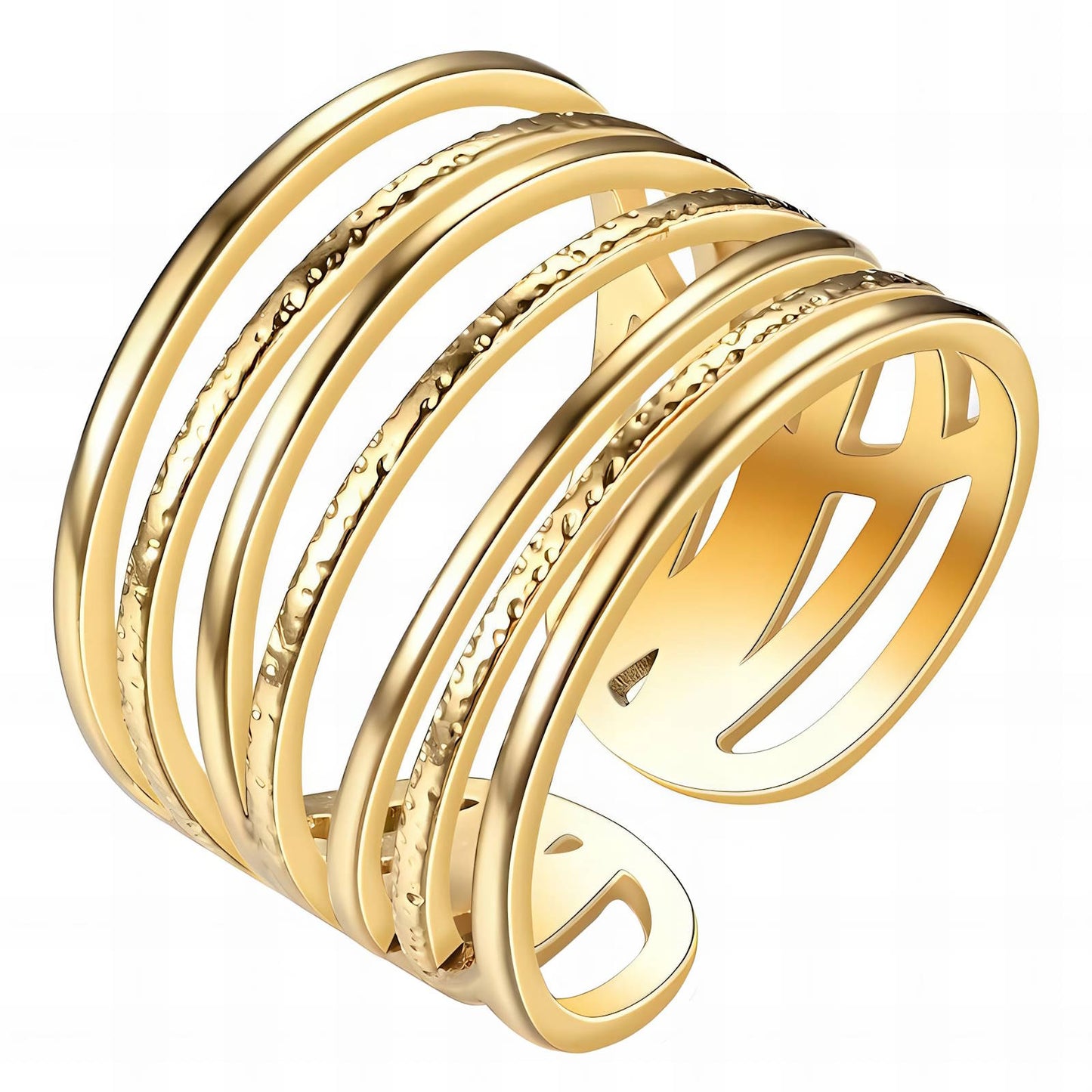 18K gold plated Stainless steel finger ring