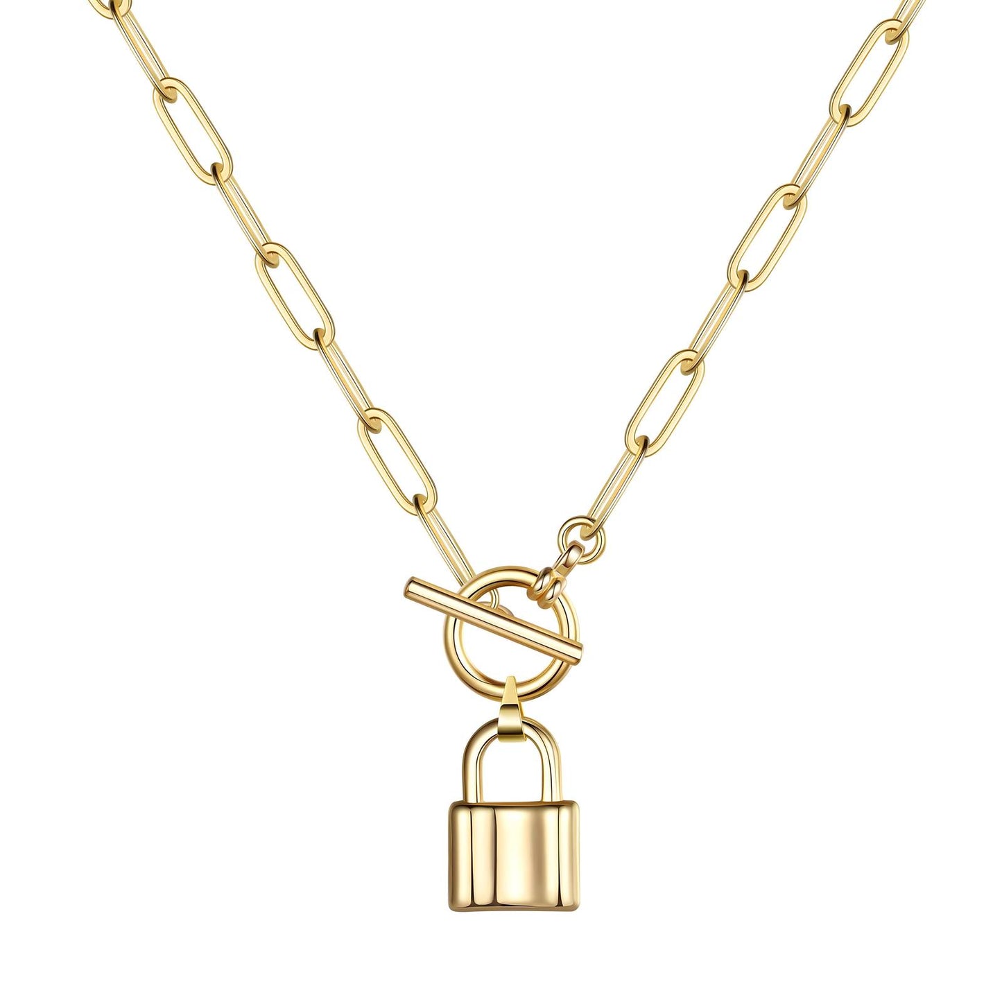 18K gold plated Stainless steel "Lock"