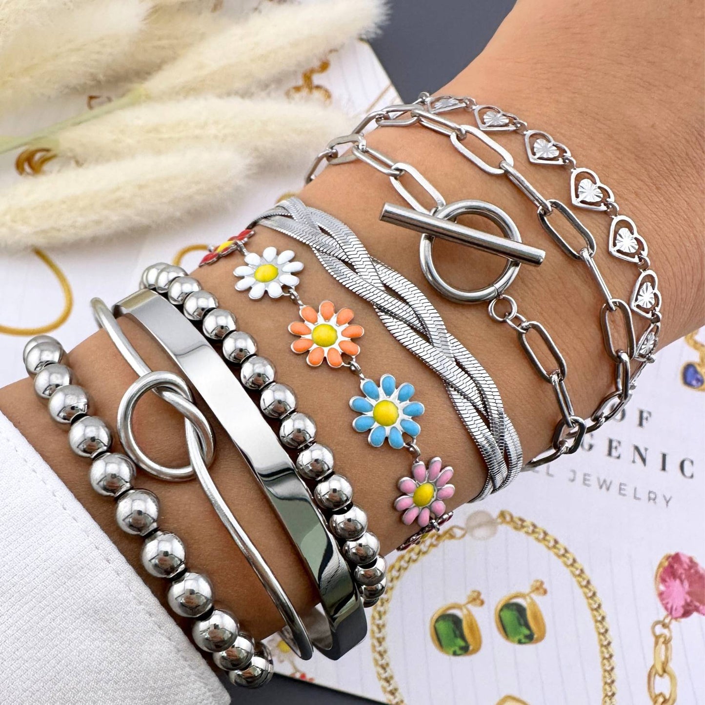 Bead Style Stainless steel bracelet