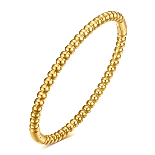 18K gold plated Stainless steel bangle bracelet