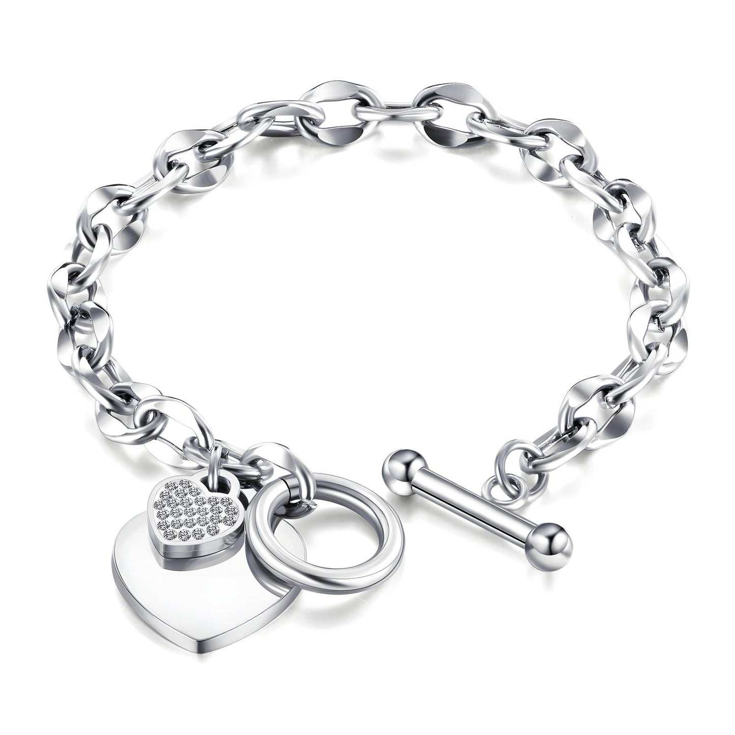 Stainless steel "Heart" bracelet
