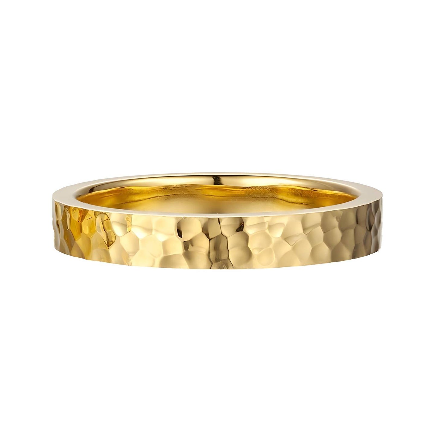 18K gold plated Stainless steel  ring, Sized.