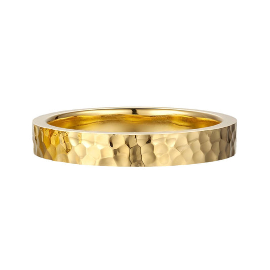 18K gold plated Stainless steel  ring, Sized.