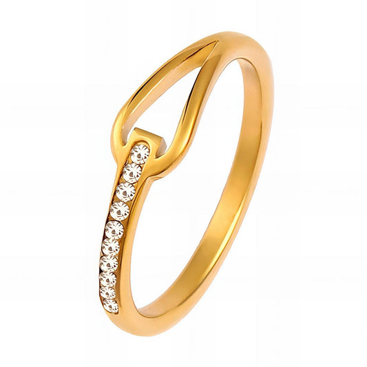 18K gold plated Stainless steel finger ring