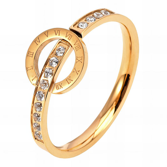18K gold plated Stainless steel finger ring