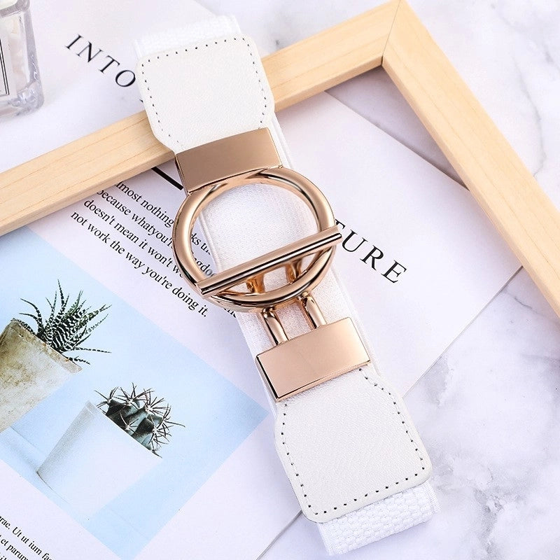Stretch Fashion Belt 60-80 CM WHITE