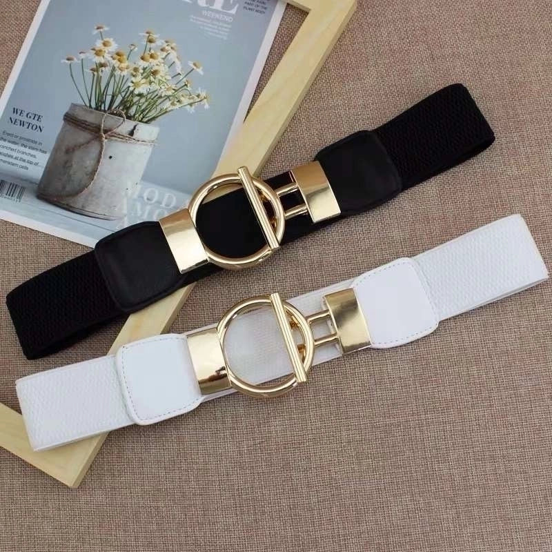 Stretch Fashion Belt 60-80 CM WHITE