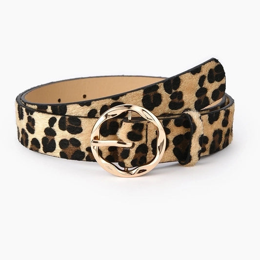 Animal Ladies Belt LEOPARD Length 106 Width 2.8