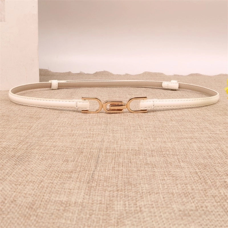 Iconic Lady Fashion Belt WHITE