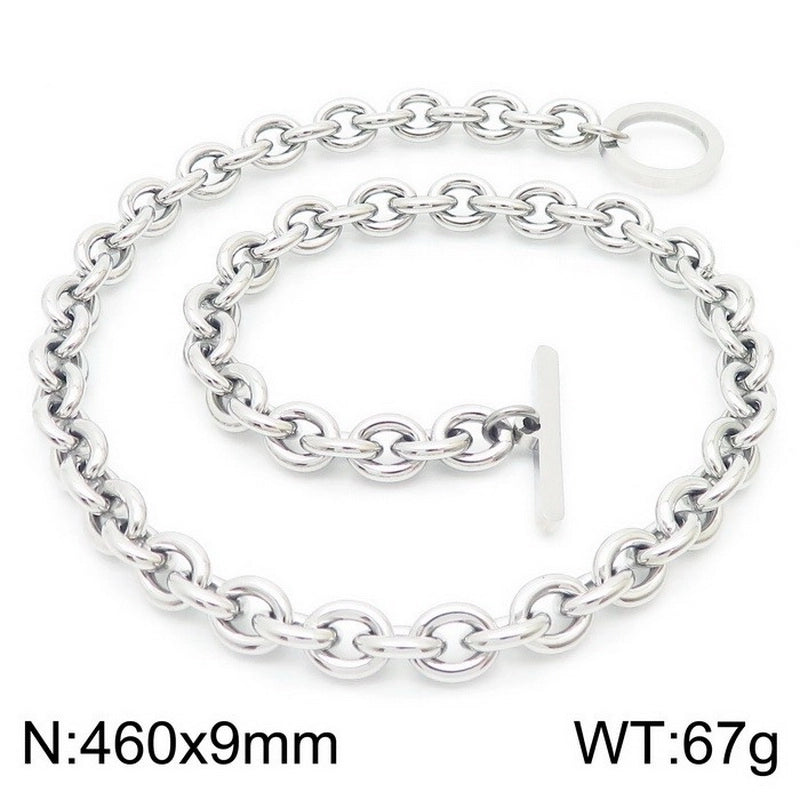 Ophelia, Stainless Steel Plating Necklace Silver