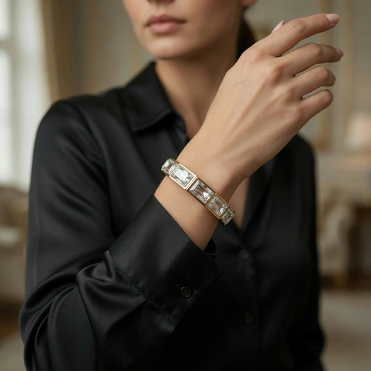 (COMING SOON!) Dixie, Bedazzled Bangle Bracelet