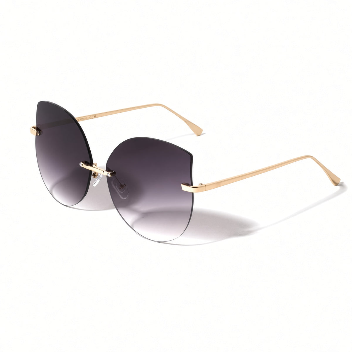 Metallic Rimless Cat Eye Sunglasses AVAILABLE SOON!