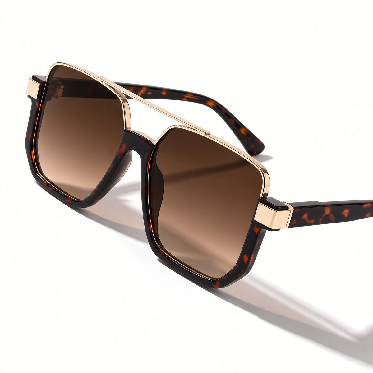 Brown Thick Square Aviator Sunglasses AVAILABLE SOON!