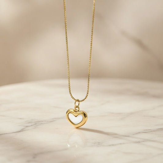 18K Gold Plated Titanium Steel Necklace Pendant Female