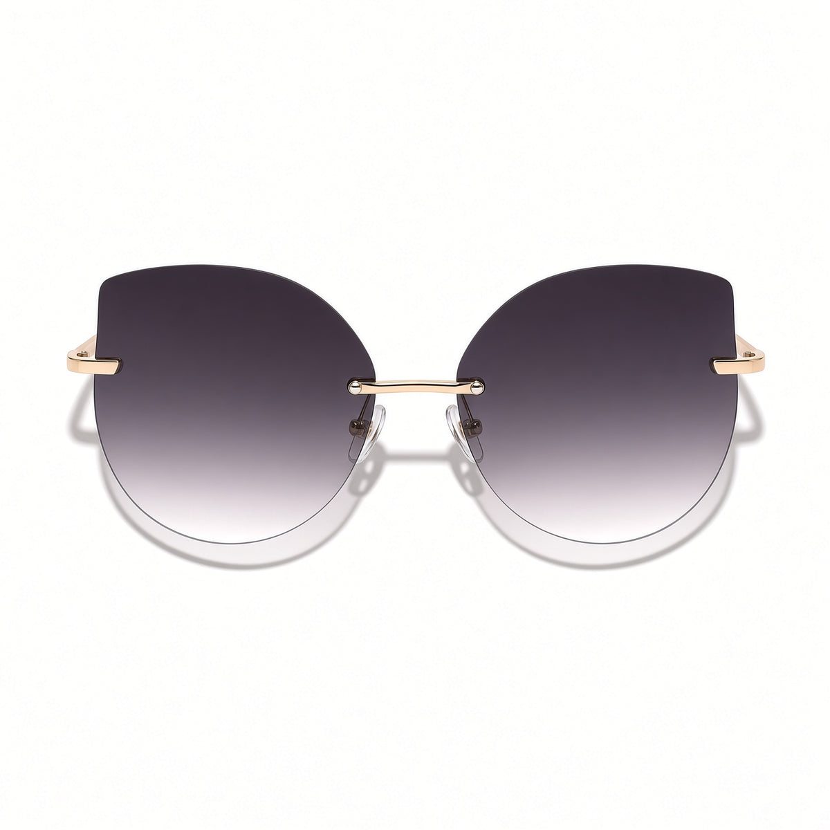 Metallic Rimless Cat Eye Sunglasses AVAILABLE SOON!
