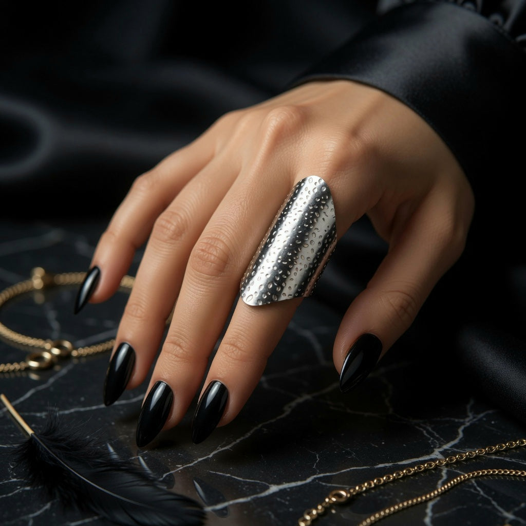 Rosewood Big Stainless Steel finger ring