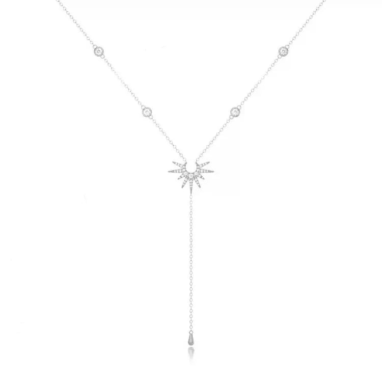 Fashionable Long Tassel Y-Chain Necklace For Women Beach Vacation Style Sexy Drop Earrings Alloy Material Craft
