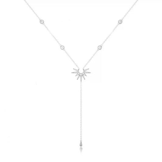 Fashionable Long Tassel Y-Chain Necklace For Women Beach Vacation Style Sexy Drop Earrings Alloy Material Craft