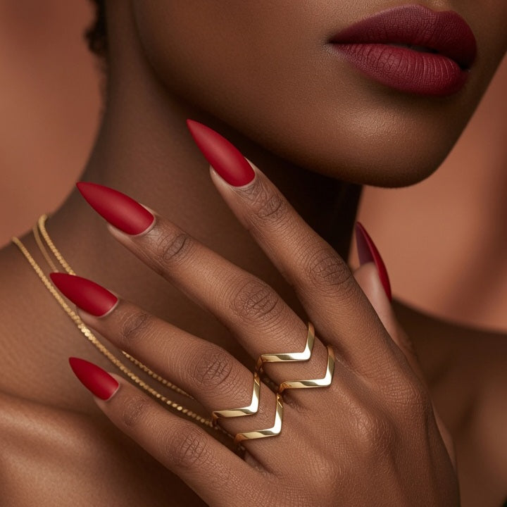 Vee, Double V Shape Gold Plated Women's Open Ring