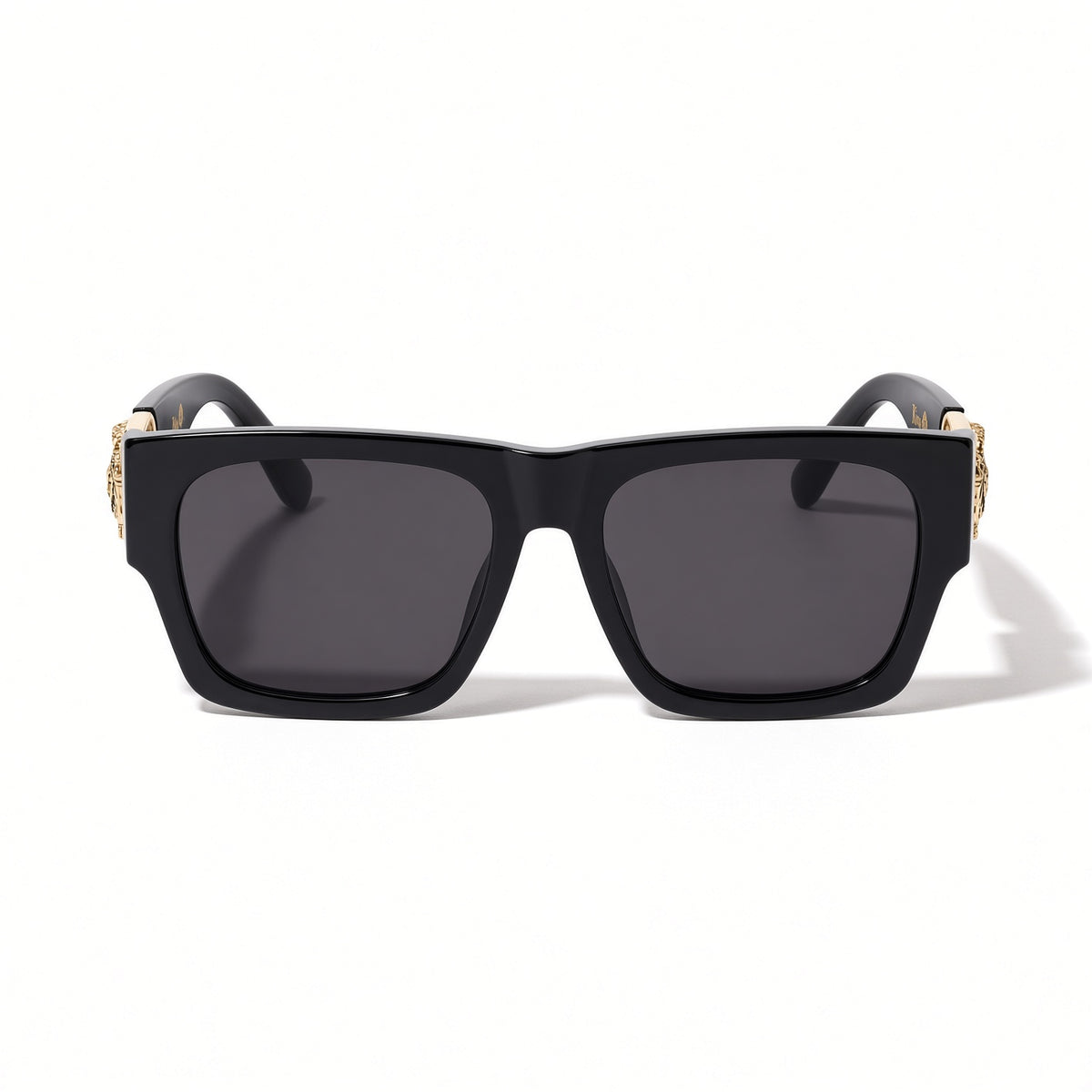 Thick Black  Lioness Temple Classic Sunglasses AVAILABLE SOON!