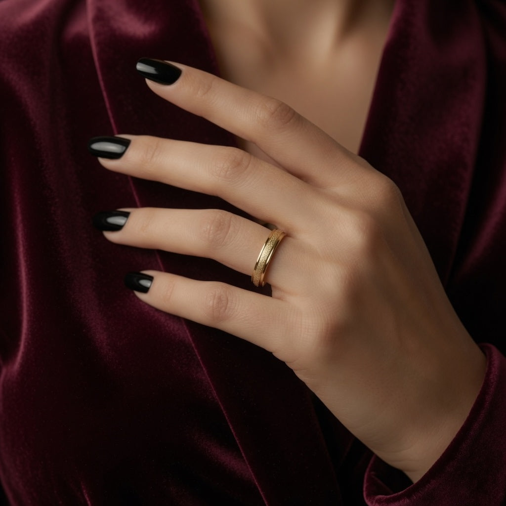 18K gold plated Stainless steel finger ring