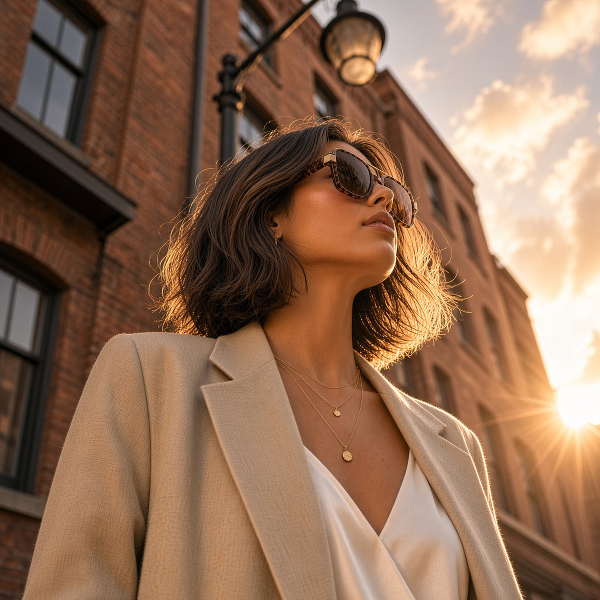 Brown Thick Square Aviator Sunglasses AVAILABLE SOON!