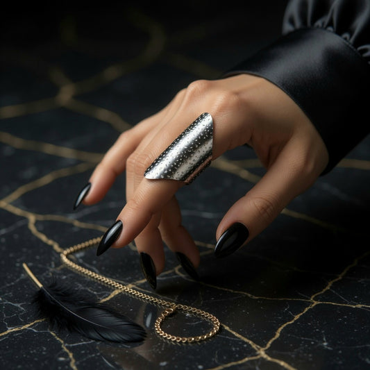 Rosewood Big Stainless Steel finger ring