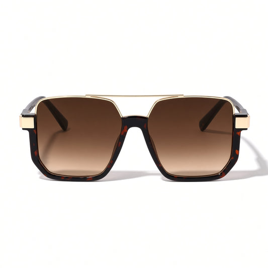 Brown Thick Square Aviator Sunglasses AVAILABLE SOON!