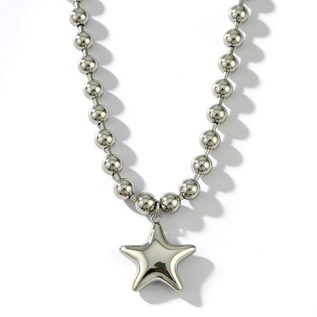 Poppy, PVD Coated Real Gold Plated Star Shape 316 Stainless Steel Lady Waterproof Non Tarnish 316 Stainless Steel Pendant