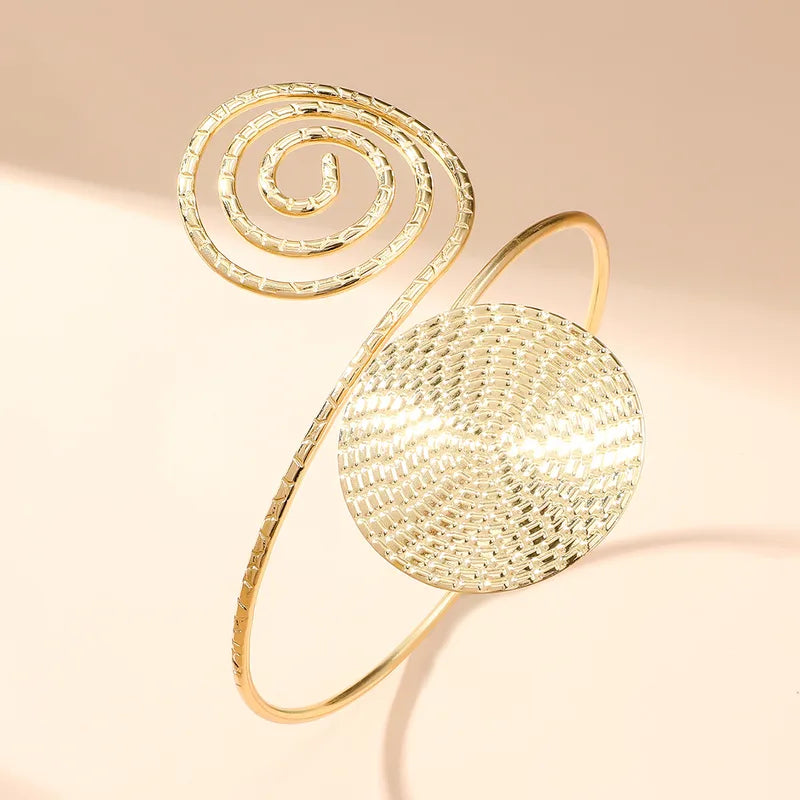 Casual Elegant Sexy Solid Color Alloy Arm Bangles