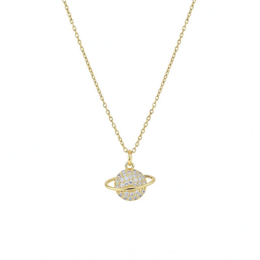 Roxie, Stainless Steel Titanium Steel Plating Inlay Rhinestones Pendant Necklace