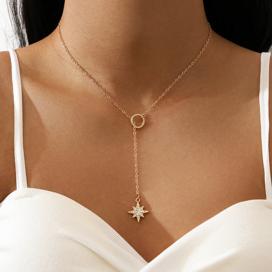 Gold Star Y-necklaces