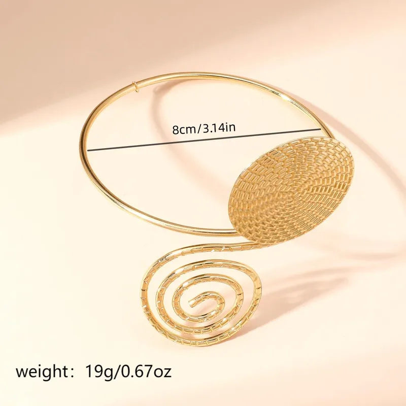 Casual Elegant Sexy Solid Color Alloy Arm Bangles