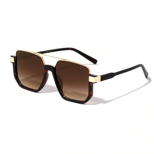 Brown Thick Square Aviator Sunglasses AVAILABLE SOON!