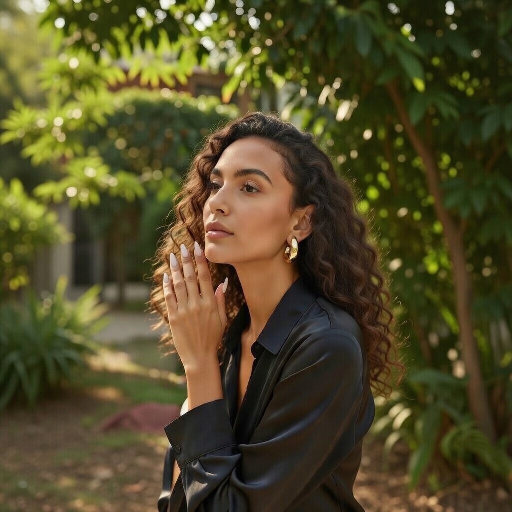 Alessandra, C Style 18K Gold Plated Stainless Steel Vintage Style Waterproof Non Tarnish Studs/Hoop