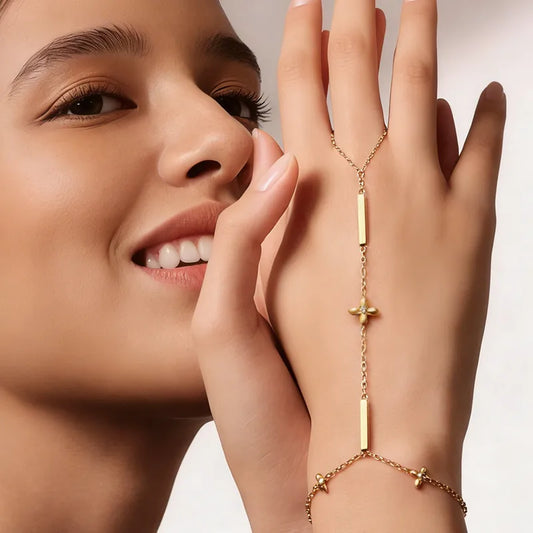 Boy Bye 18K Gold Plated Stainless Steel Vacuum Electroplated Bracelet